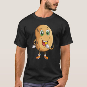 Potato Eating Potato Chips T-Shirt