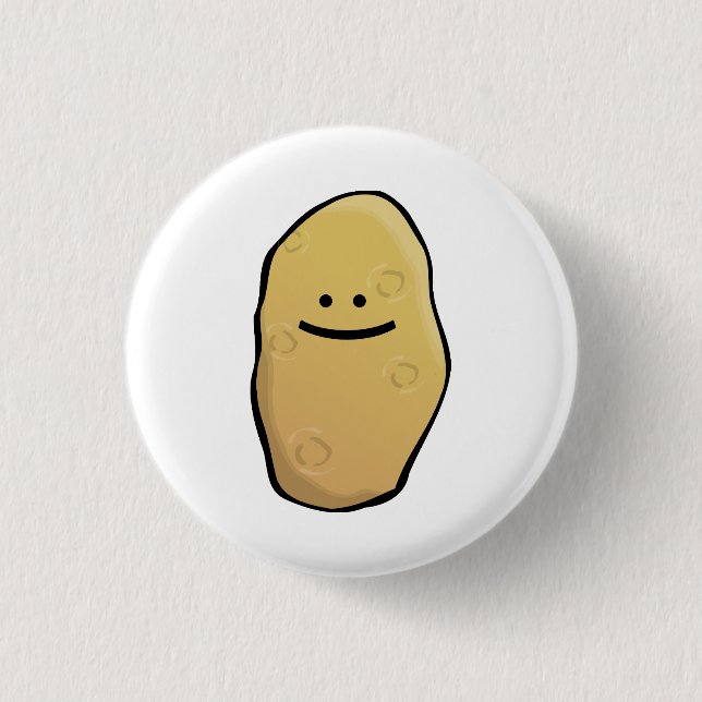 Potato Emoticon 3 Cm Round Badge (Front)