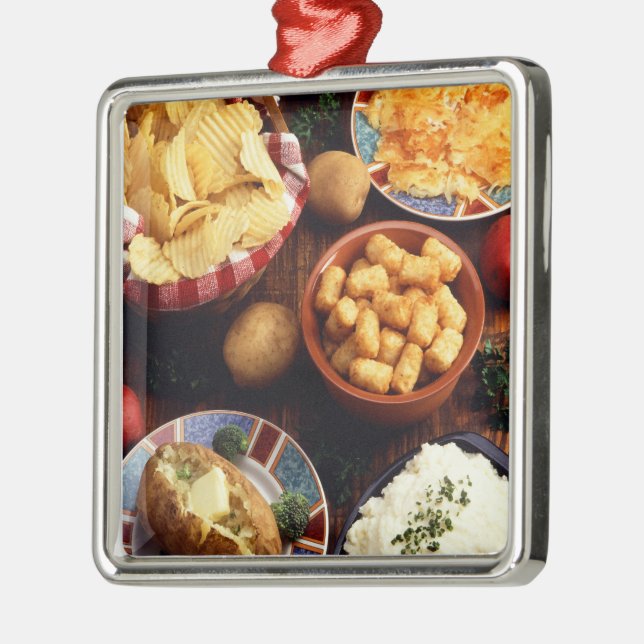 Potato Foods Metal Tree Decoration (Left)