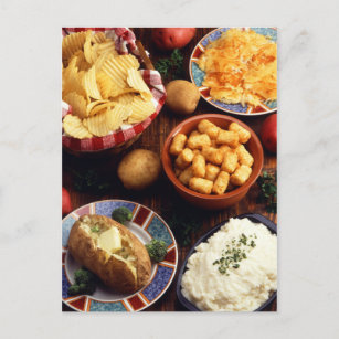 Potato Foods Postcard