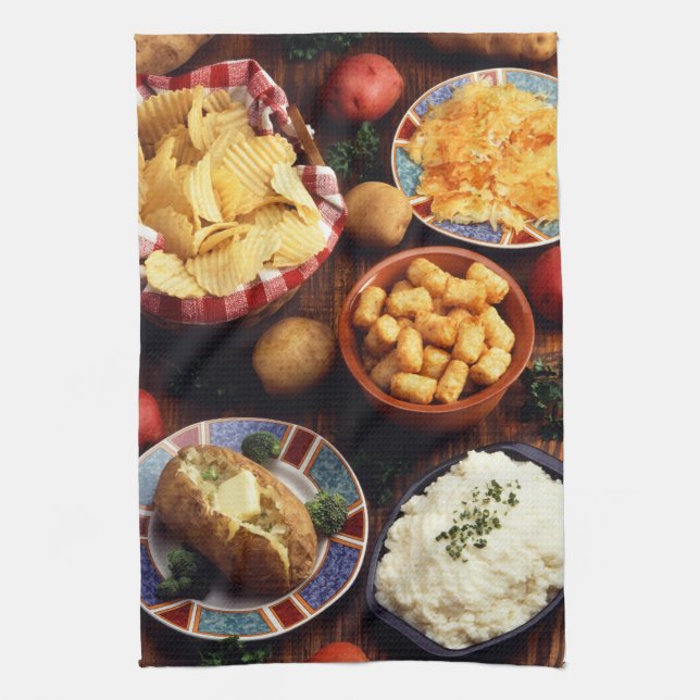 Potato Foods Tea Towel (Vertical)