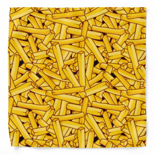 Potato Fries Fast Food Takeout Chef Bandana