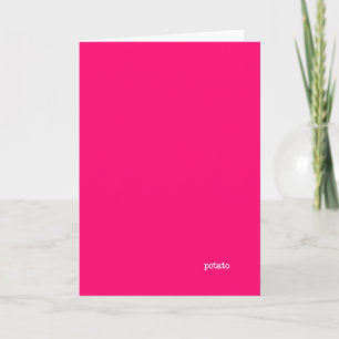 Potato Funny Greeting Card