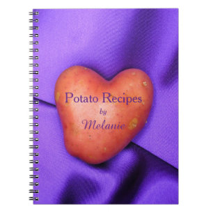 Potato Heart Potato Recipes Personalized notebook