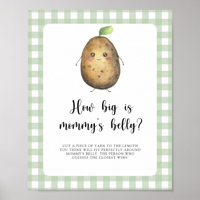 Potato - how big is mummy's belly game poster (Front)