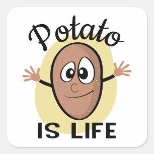 Potato Is Life Square Sticker