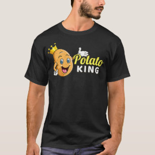 Potato King Potato Fries Lover Hash Brown comes  T-Shirt