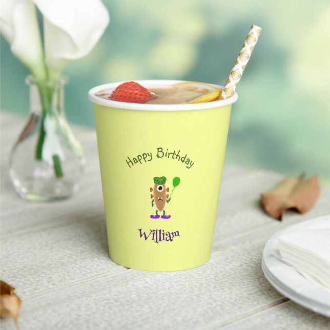 Potato monster paper cups (Insitu)