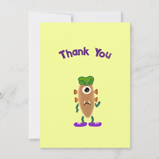 Potato monster thank you card (Front)