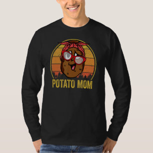 Potato Mum Distressed Retro Vintage Sunglasses Hu T-Shirt