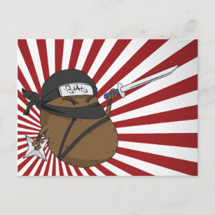 Potato Ninja Postcard