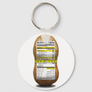 Potato Nutritional Facts Key Ring
