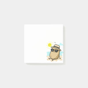 Potato On The Beach Summer Vibes Post-it Notes