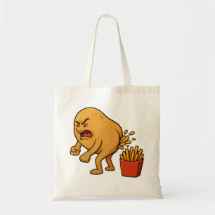 Potato Pooping French Fries l Funny French Fries Tote Bag