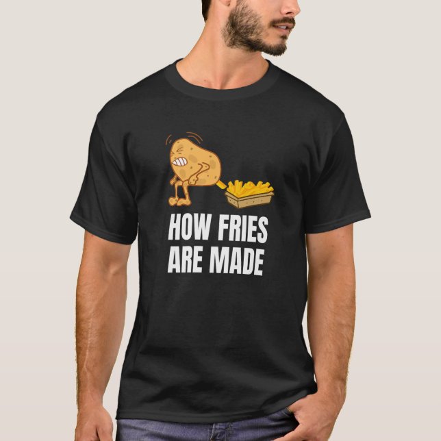 Potato Pooping Fries T-Shirt (Front)