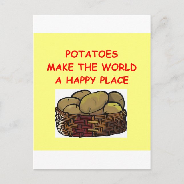 potato potatoes postcard (Front)