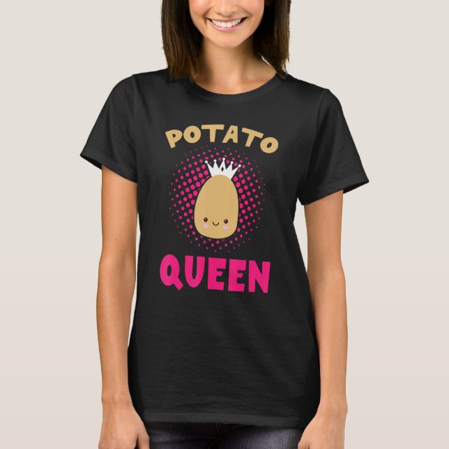 Potato Queen Funny Potato Vegetable Lovers Boys Gi T-Shirt (Front)