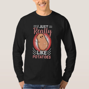 Potato Saying Yam I Just Like Potatoes Thanksgivin T-Shirt