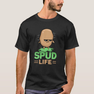 Potato Spud Life Vegan Food Potatoes Vegetarian T-Shirt