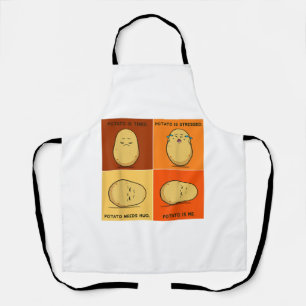 Potato Spud Root Vegetable Tater Vegan Lover Keto  Apron