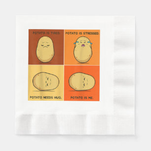 Potato Spud Root Vegetable Tater Vegan Lover Keto Napkin