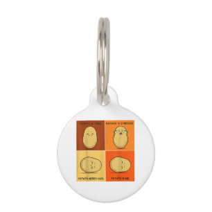 Potato Spud Root Vegetable Tater Vegan Lover Keto Pet Tag