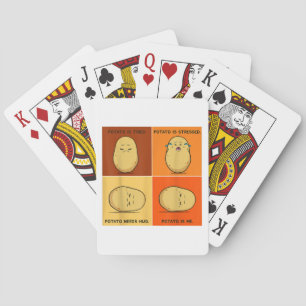 Potato Spud Root Vegetable Tater Vegan Lover Keto Playing Cards