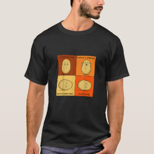 Potato Spud Root Vegetable Tater Vegan Lover Keto T-Shirt