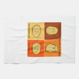 Potato Spud Root Vegetable Tater Vegan Lover Keto  Tea Towel