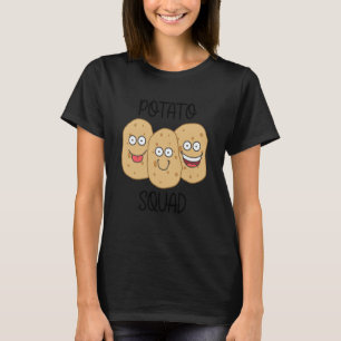 Potato Squad Ironic Saying Healthy Cooking Potatoe T-Shirt