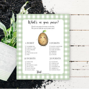 Potato - What's in your purse baby shower game