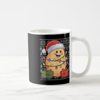 Potato Xmas Sweater Style Ugly Santa Hat Potato Ch Coffee Mug