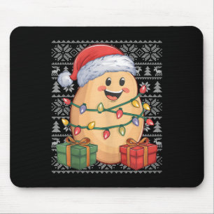 Potato Xmas Sweater Style Ugly Santa Hat Potato Ch Mouse Mat