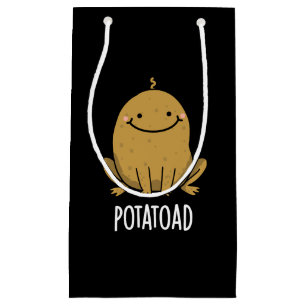 Potatoad Funny Potato Toad Pun Dark BG Small Gift Bag