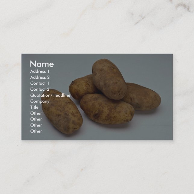 Potatoes Business Card (Front)