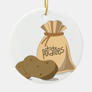 Potatoes Ceramic Tree Decoration