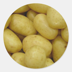 Potatoes Classic Round Sticker