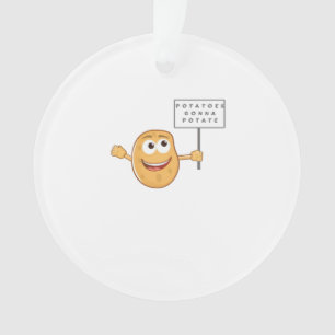 Potatoes Gonna Potate (Vegetable Potato Pun) Class Ornament