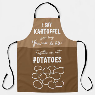 Potatoes pomme de terre kartoffel fun apron