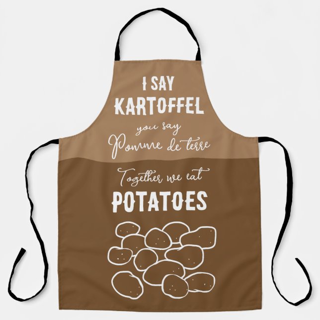 Potatoes pomme de terre kartoffel fun  apron (Front)