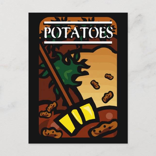 Potatoes Postcard (Front)