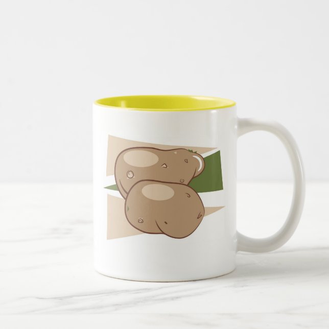 Potatoes Two-Tone Coffee Mug (Right)