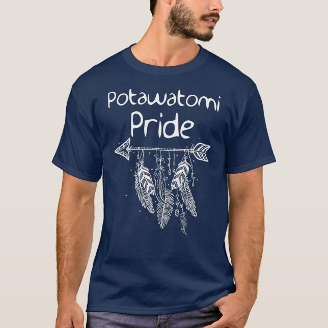 Potawatomi Pride Native American Nice Gift Men T-Shirt (Front)