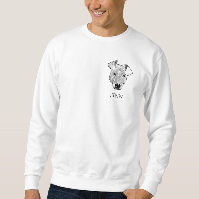  Potcake Dog Hand Drawing Personalised Sweatshirt (Front)