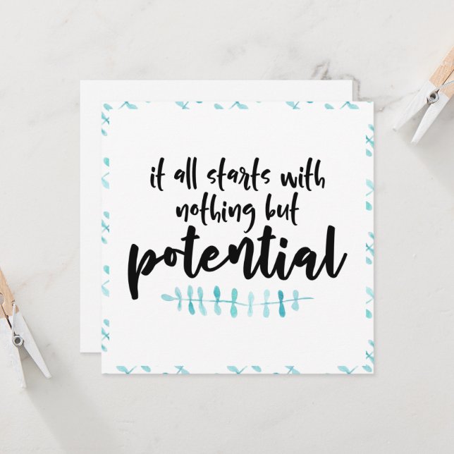 Potential Quote Card (Front/Back In Situ)