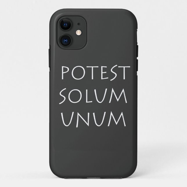 Potest Solum Unum Case-Mate iPhone Case (Back)