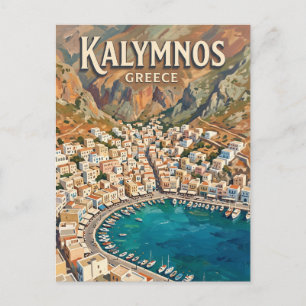 Pothia, Kalymnos Greece Postcard
