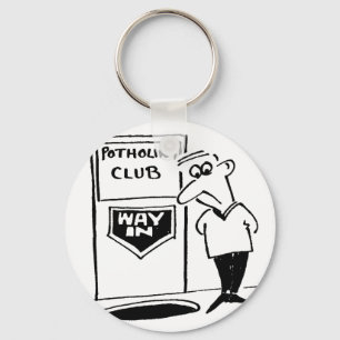 Potholing Club Entrance. Potholing joke Key Ring