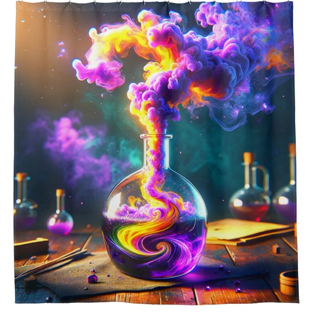 Potion Artwork Shower Curtain (Front)