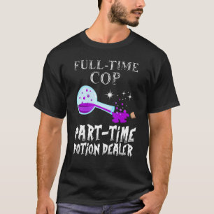 Potion Bottle Gothic Cop Costume Halloween T-Shirt